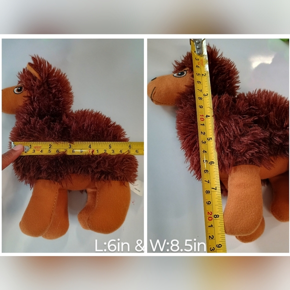 Goffa llama alpaca Brown Fuzzy 8.5" Plush Stuffed Animal Toy. - Picture 11 of 12
